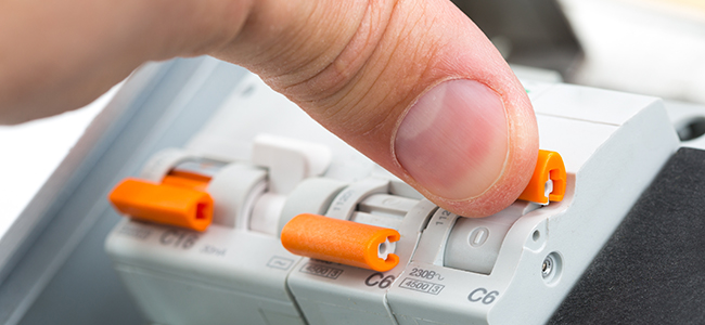 turning on a fusebox