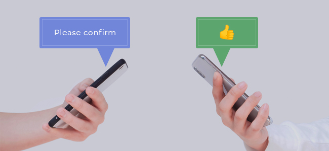 Home two people using smartphone. information exchange, teaching, com
